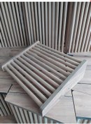 Resim Masa Altı Ayaklık Ayak Yükseltici Ayak Koyma Standı Doğal Ahşap 4 