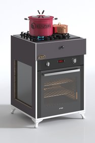 Resim Kenzlife Ankastre Modülü Kabini Selenyum3 Crd Fırın Ocak Dolabı Ayaklı Üstten 