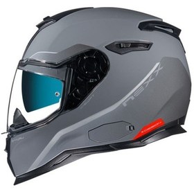Resim Nexx SX.100 Skyway Kask Gri-Kırmızı 