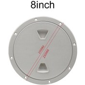 Resim Besthome1 Tekne İçin Kaymaz Beyaz 8in Abs Deniz Kapak - Motor Ve Depo Erişim Kapağı 