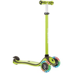 Resim Globber Primo Plus Yeşil Işıklı 3 Tekerlekli Çocuk Scooter Teşhir 
