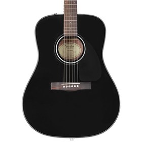 Resim Fender CD-60 Dreadnought Akustik Gitar - Black 