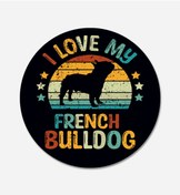 Resim CarMagnet French Bulldog - Esnek Ve Evrensel Mıknatıslı Tak-çıkar Aksesuar 