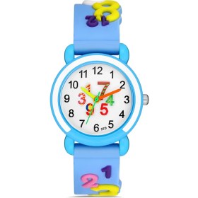 Resim POLO55 Mavi Renkli Figürlü Kordon Analog Çocuk Kol Saati 