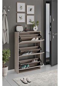 Resim Ceha 3'lü Düşer Kapaklı Ahşap Ayakkabılık - Toledo A.AYK-3/TOLEDO 