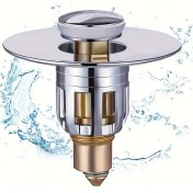 Resim Willowhaven 28-38mm Küçük Çaplı Gümüş Lavabo Pop-up Mekanizması Seti 