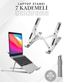 Resim Laptop Yükseltici Stand Ayarlanabilir Macbook Notebook Tablet Altlık Metal Dizüstü Bilgisayar Tutucu 