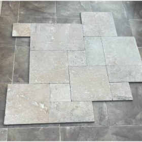 Resim Kenar Kırma Traverten Set Döşeme / Kaplama 