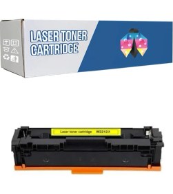Resim PowPrint Hp 207X-W2212X Hp Color Laserjet Pro M255DW 1.250 Syf Sarı Çipsiz 