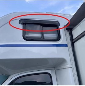 Resim Willowhaven Siyah 41.34 İnç Pvc Yağmurluk, 3 Boyutlu Kolay Kurulum Rv Araç Yağmur Kapağı 