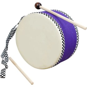 Resim 19 cm Boyun Askılı El Davulu Çocuk Davulu 