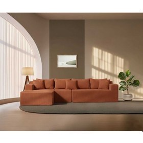 Resim Ard & Garden Comfort Köşem -sade Ferah Şık Konforlu Sünger Köşe Koltuk Takımı Kiremit Kiremit 