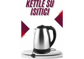 Resim TKÇ Çelik Su Isıtıcı Kettle Dayanıklı Paslanmaz Çelik Uzun Ömürlü 