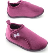 Resim Gezer Kışlık Kız Çocuk Pvc Rahat Taban Cırt Cırtlı Ayarlanabilir Ev Okul Kreş Panduf Ayakkabı Mor 