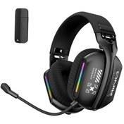 Resim Xindoker Onıkuma Gt808 Rgb Işık Efektli, Bluetooth 5.3 Ve 2.4ghz Kablosuz Oyun Kulaklığı, Mikrofonlu 