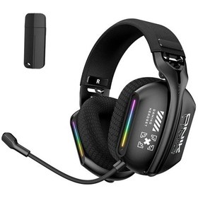 Resim Xindoker Onıkuma Gt808 Rgb Işık Efektli, Bluetooth 5.3 Ve 2.4ghz Kablosuz Oyun Kulaklığı, Mikrofonlu 