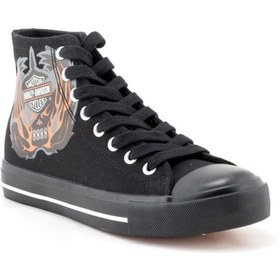 Resim Harley Davidson Plano Kadın Günlük Spor Ayakkabı 