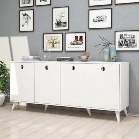 Resim Mezza Elite Modern Konsol 1614 – Şık Tasarımı Ve Geniş Depolama Alanıyla Modern Oturma Odaları İçin İdeal Mobilya 