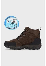 Resim Lescon Scootland 16371 Su Geçirmez Trekking Deri Textil Erkek Bot Kahve 