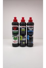 Resim Menzerna Detail Market Menzerna Yeşil 400 3000 Sealingwax Pasta Hare ve Boya Koruma Seti 250 ml 