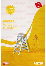 Resim Yakut Serisi 5+5 Alüminyum Çift Çıkışlı Merdiven Ev Bahçe Ofis & Depo Kullanımı İçin 1 Adet 