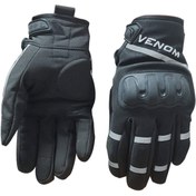 Resim Venom Vn9010 Softshell Korumalı Motosiklet Eldiveni Siyah 