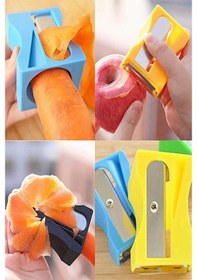 Resim Mucit Home Kalemtıraş Meyve Sebze Soyacağı Pratik Meyve Sebze Havuç Salatalık Açacak Renkli 