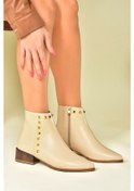 Resim Fox Shoes Bej Zımba Detaylı Kadın Bot N820032309 Bej 