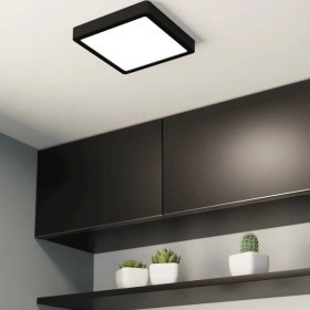 Resim Full Reyon 18 Wattt Kare Metal Kasa 3200 Kelvin Ultra Kaliteli Sıva Üstü LED Tavan Armatürü, Sıva Üstü LED Panel 