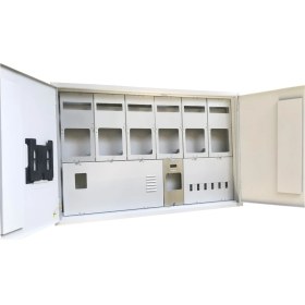 Resim Ak-Öz Sıva Altı 6 Trifaze Sayaçlı Elektrik Panosu 