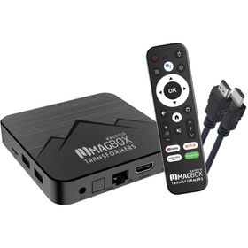 Resim Hesapli Alisveris MAGBOX MAGROID TRANSFORMERS 32 GB HDD 4 GB RAM BLUETOOTH 5G SES KOMUT KUMANDALI ANDROID TV BOX 