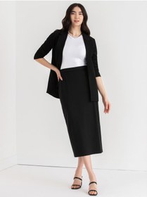 Resim CNG MODA Yırtmaçlı Etek Büyük Beden Spor Kesim 