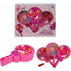 Resim Pretty Pinky Lolipop Şekilli Oyuncak Güzellik ve Makyaj Seti 