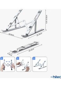 Resim ScHitec YK3369 Alüminyum Ayarlı Laptop Apple Uyumlu MacBook Notebook Stand 