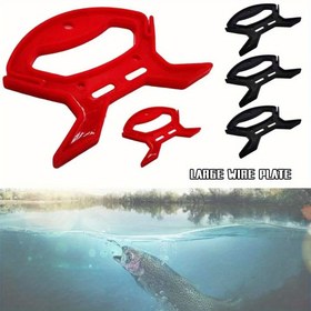 Resim Dayanıklı Balıkçılık İpi Sarıcı Tahtası - Merkezi Delikli Büyük Tel Plakası, Kaymaz İp Sarma Tahtası Sazan, Krucian, Tatlısu/Tuzlu Su Balıkçılığı için - Profesyonel ve Amatör Balıkçılar için Dayanıklı Plastik İp Düzenleyici - Kırmızı Balıkçılık Aracı, Kompakt Tasarım, Sağlam Yapı, Açık Hava Sporcuları 