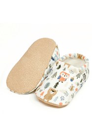 Resim Ella Bonna Kaydırmaz Taban Orman Hayvanları Bebek Patik, Ev Botu Terliği Kreş Ayakkabısı Panduf 
