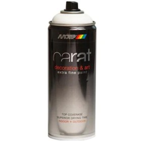Resim Motip Carat Sprey Boya Ral 9010 Beyaz Mat 400 ml 