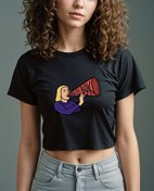 Resim Bırak Evi Bok Götürsün Crop Tişört 