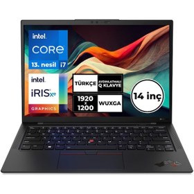 Resim ThinkPad X1 Carbon 17-1355U 32 GB 512 GB SSD 14" WUXGA Touch Windows 11 Pro 21HNSB4CY2 BT1 Lenovo