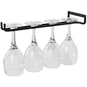 Resim Asılı Şarap Kadehi Rafı - 5 Raylı Şarap Kadehi Rafı, 13-18 Şarap Kadehi Tutar 