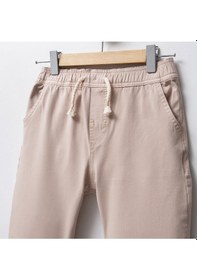 Resim Overdo Kids Erkek Çocuk Paçası Beli Lastikli Jogger Pantolon Krem 