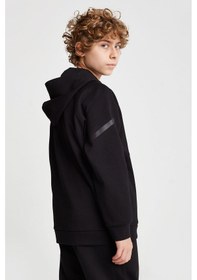 Resim Lescon Çocuk Fermuarlı Kapüşonlu Sweatshirt 25n-3101 Siyah 