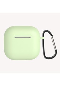 Resim Apple Uyumlu AirPods 4 Hgea Standart Silikon Kılıf-açık Yeşil Açık Yeşil 