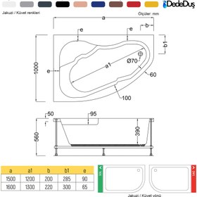 Resim Renkli Oturmalı Küvet | Jakuzi | Kireçburnu | Sanacryl - 100x150 / Kırmızı / 1 Kişilik 