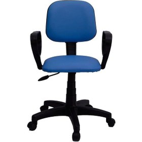 Resim Türksit Eko Kollu Çalışma Koltuğu Kumaş P,mavi Mavi 