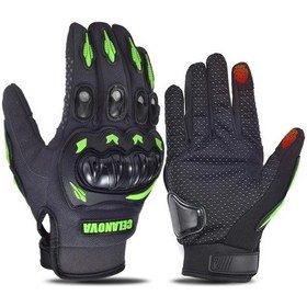 Resim Pengfushop5 Yeşil Stil Xl Motosiklet Eldivenleri - Nefes Alabilir Tam Parmak, Doğa Sporları Ve Bisiklet Kullanımı İçin Motosiklet İçin Eldiven 