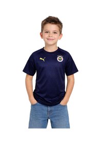 Resim Fenerbahçe A Takım Futbolcu Lacivert Antrenman Çocuk T-shirt Lacivert. 