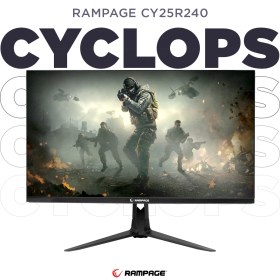 Resim Rampage Cyclops CY25R240 25 240Hz 1ms Boe Va Full Hd Hdr Freesync Rgb Pc Flat Oyuncu Monitörü 
