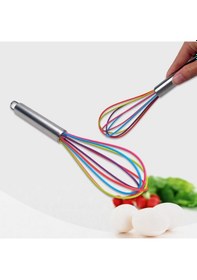 Resim Lichen 2 Adet 10 İnç Silikon Çırpma Teli, Paslanmaz Çelik Saplı 