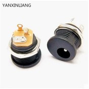 Resim 10 Adet Dc Yuvarlak Somunlu Power Dişi Adaptör Soketi Vidalı Jack 
